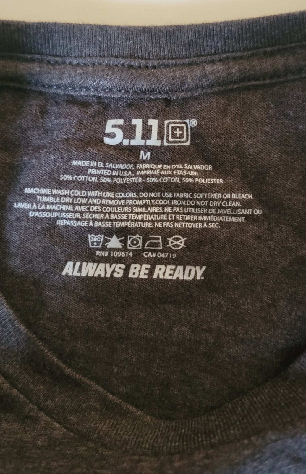 5.11 MISS TACTICAL GNOME T-SHIRT women NWT Medium M NEW charcoal