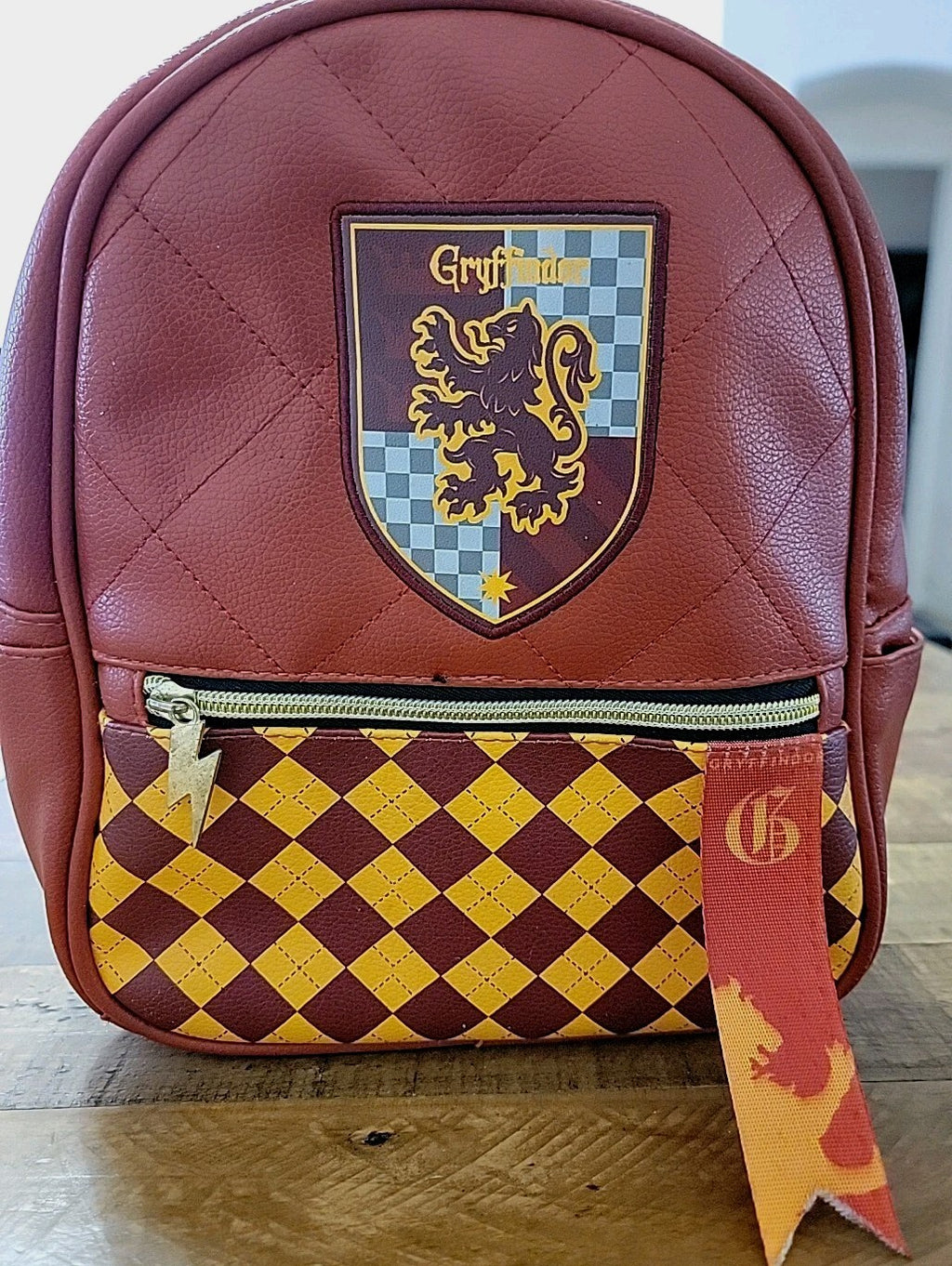 Harry Potter Gryffindor mini backpack red faux leather small bag