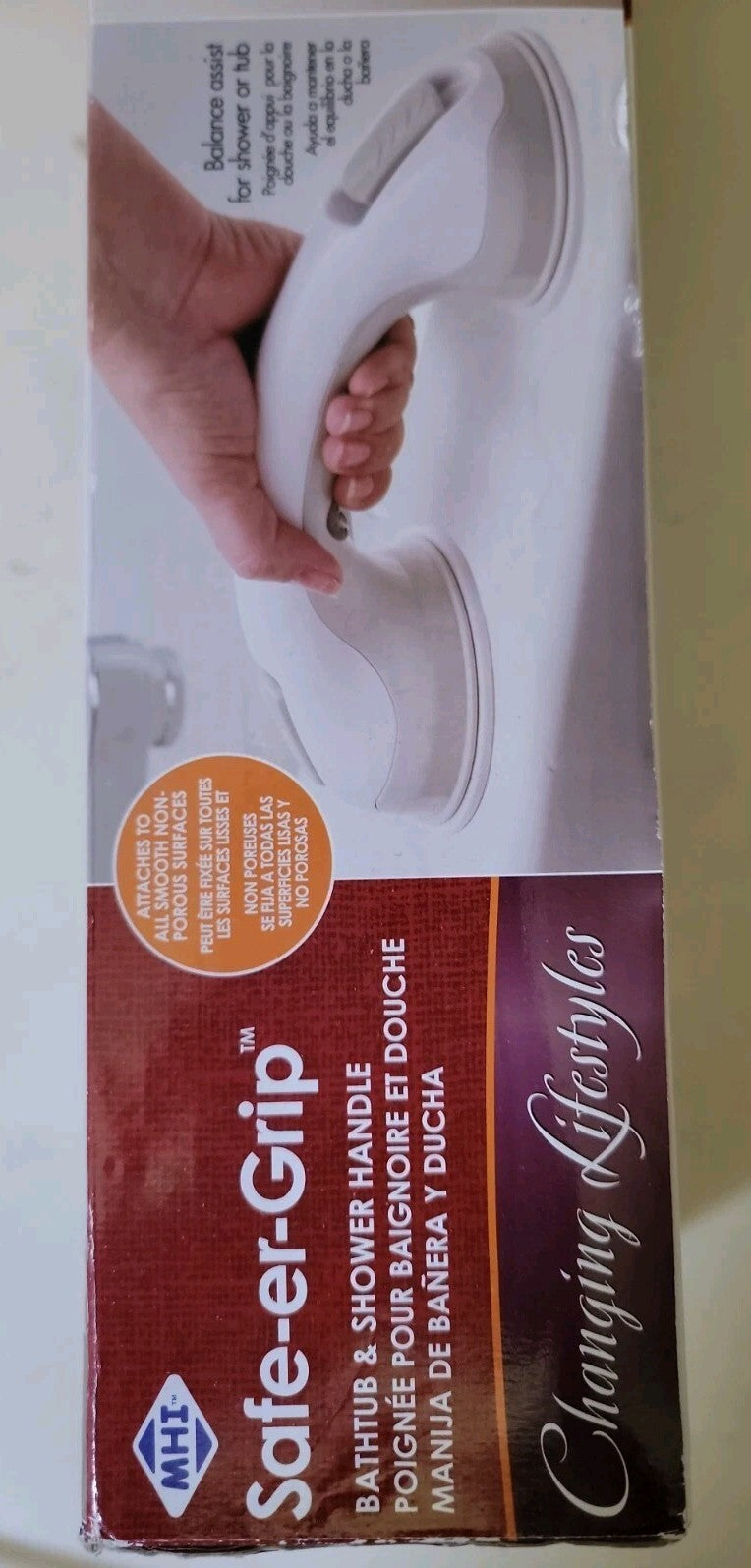MHI Safe-er-Grip Bathtub & Shower Handle – Model 40524