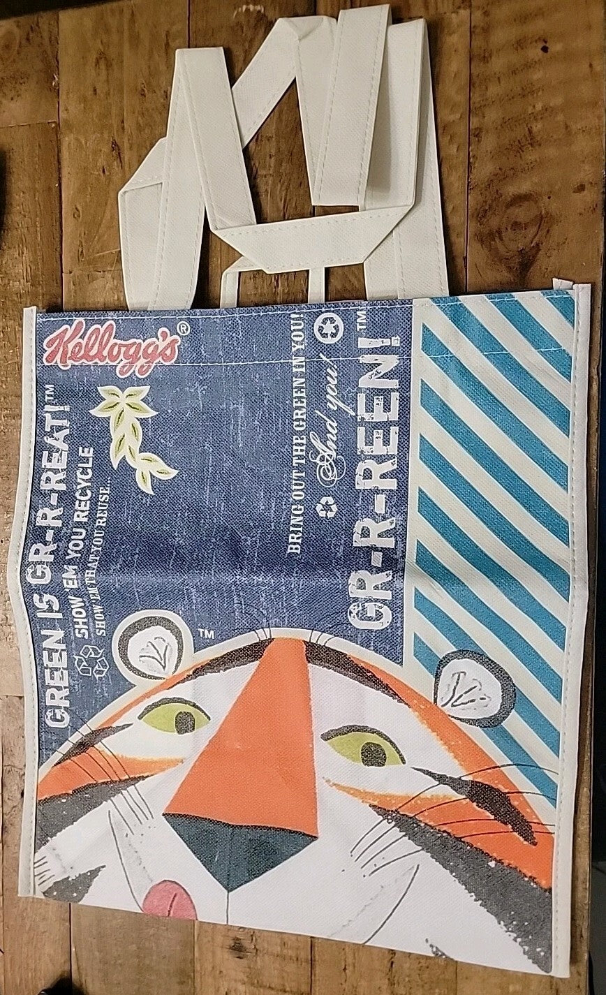 Kellogg’s Tony the Tiger Reusable Tote Bags Eco Grocery Set of 2