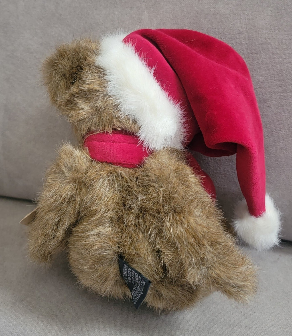 Boyds Bears 917307 A.J. Blixen Santa Teddy Bear Christmas Holiday Bear Plush 8"