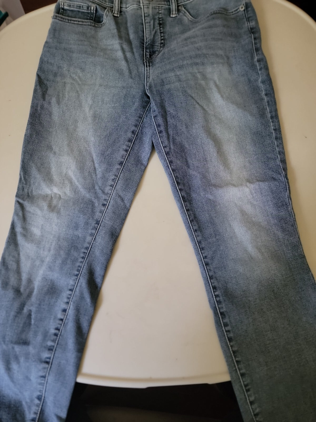 Lucky Brand Ava Jeans Womens 8 29 Mid Rise Crop Skinny Blue Stretch Denim