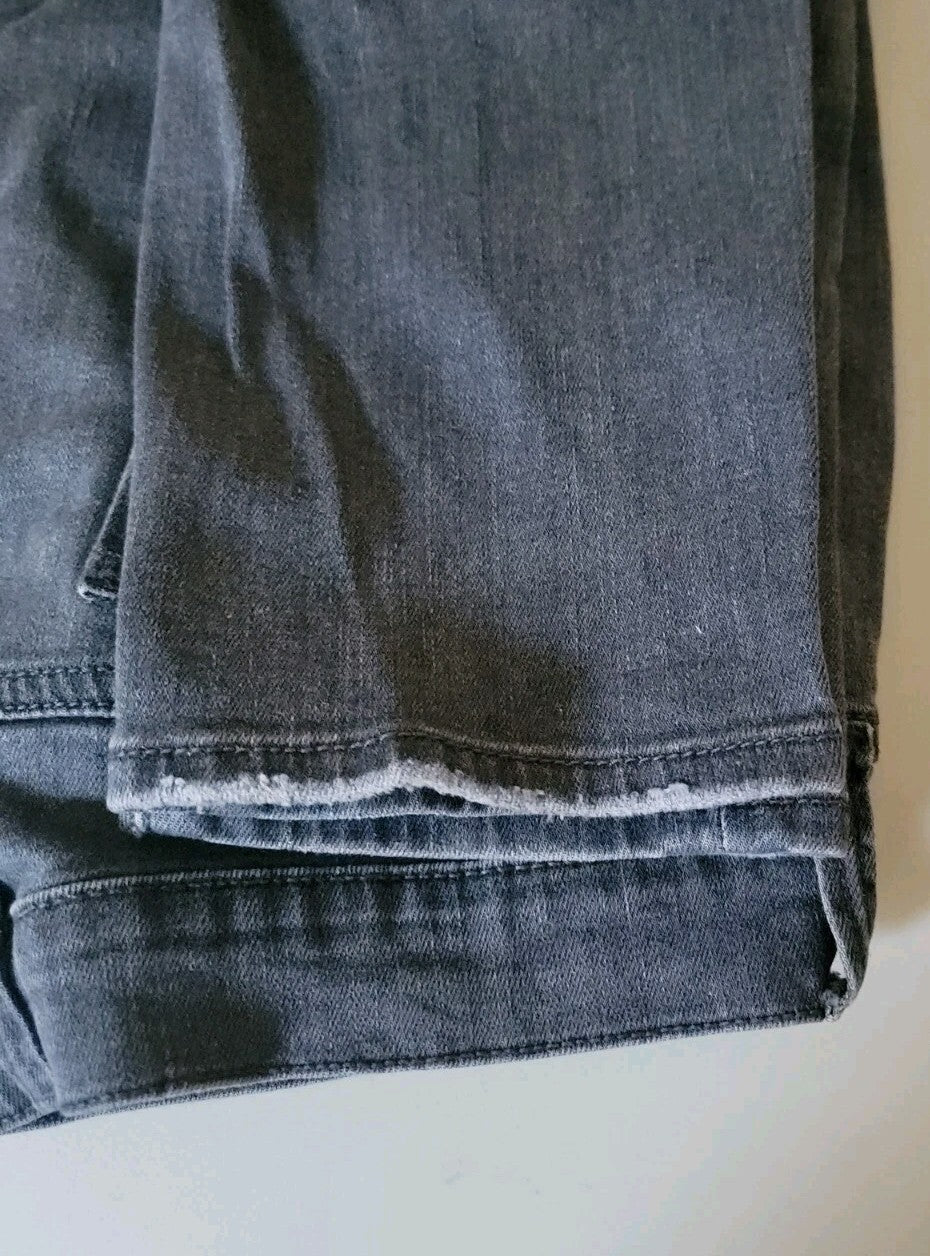 Lucky Brand Brooklyn Skinny Jeans Womens 8/29 Gray Black Wash 29 Inseam