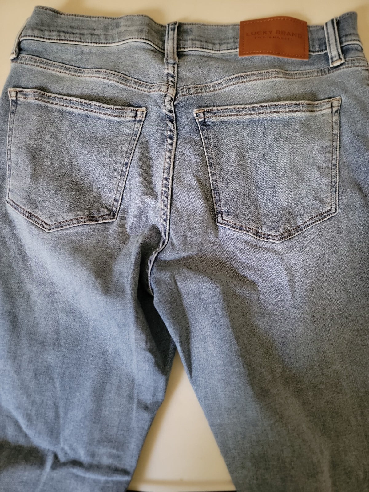 Lucky Brand Ava Jeans Womens 8 29 Mid Rise Crop Skinny Blue Stretch Denim
