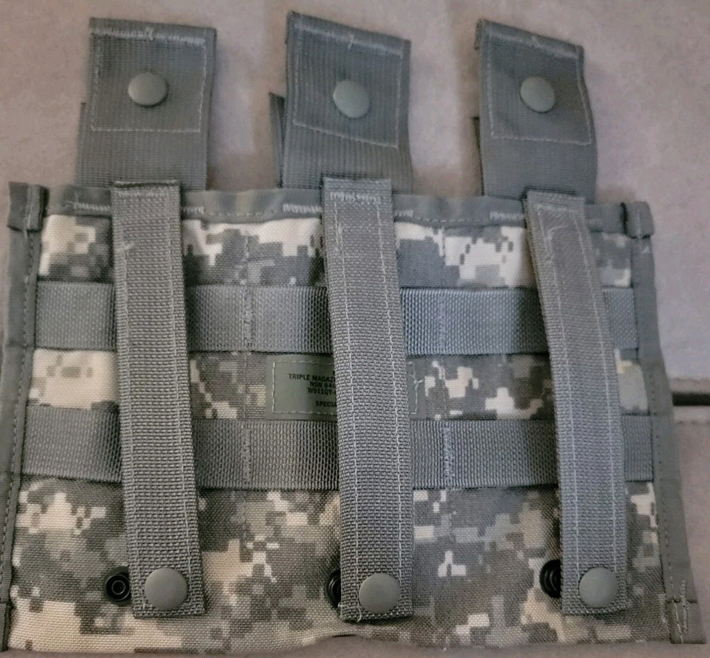 NEW USGI Military ACU Triple Mag Pouch Magazine 30 Round Shingle Surplus MOLLE