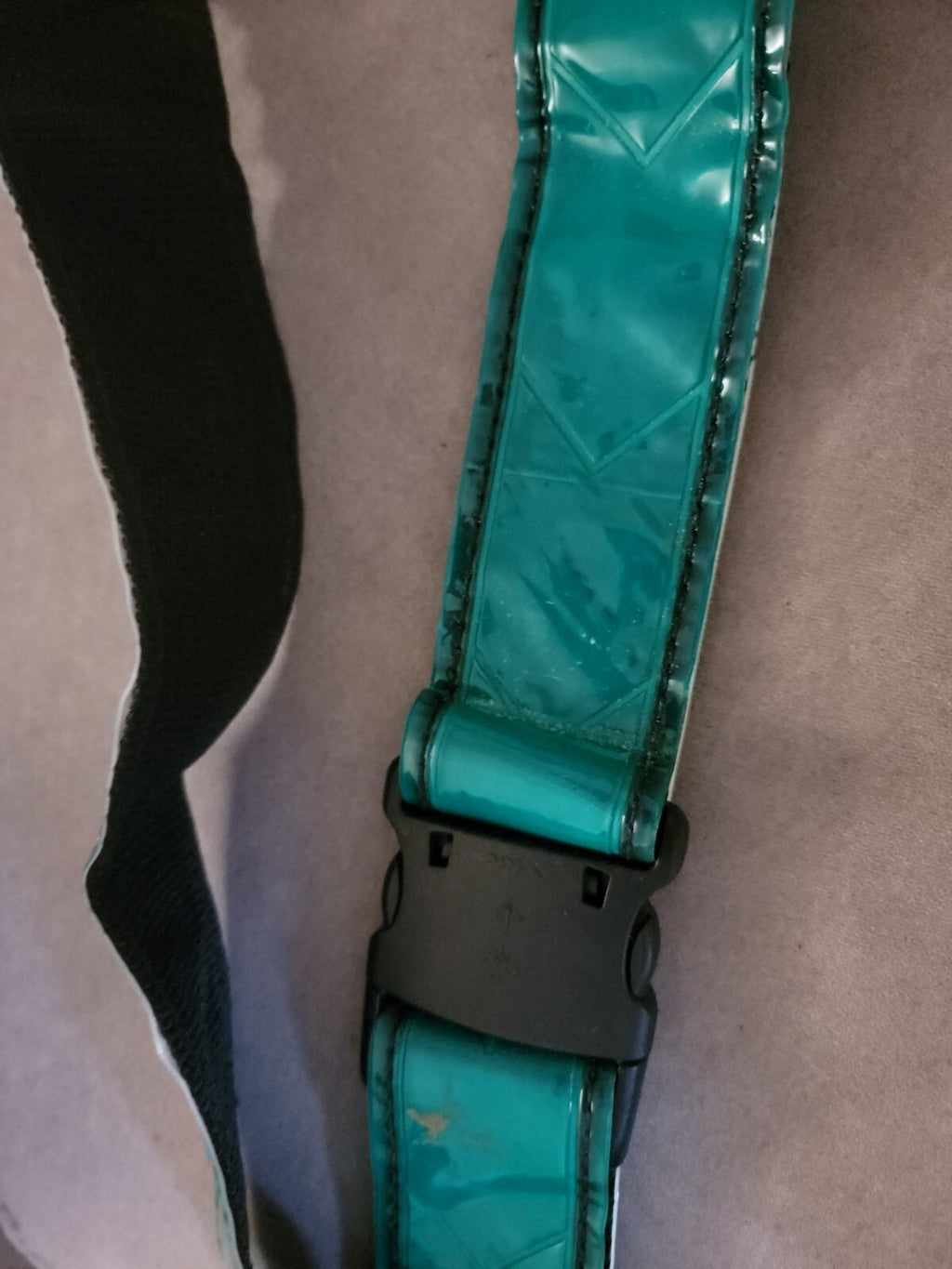 Green Hi Vis Reflective Belt, Adjustable Running Safety PT US Military Issue