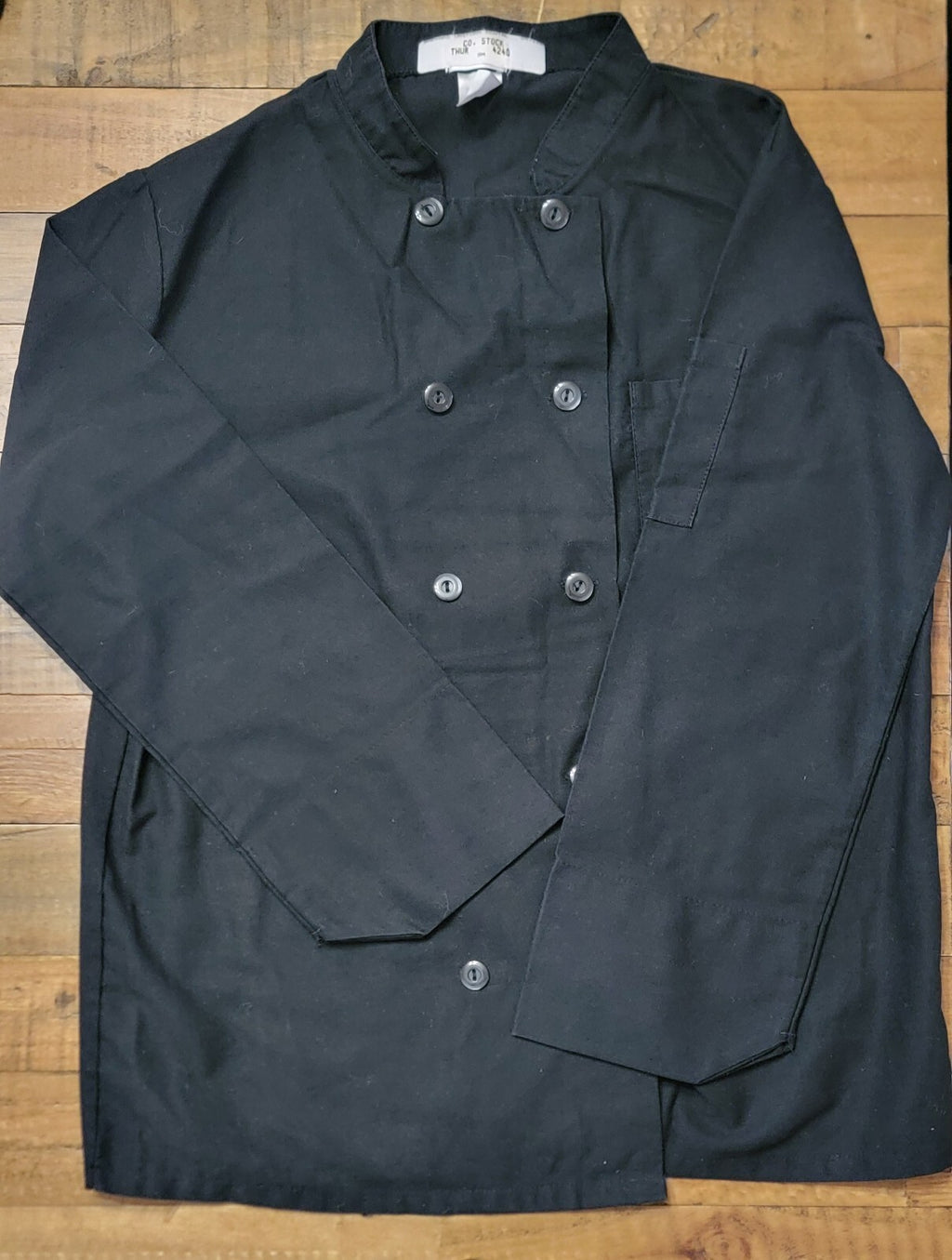 Chef Works Men’s Black Double Breasted Chef Coat Jacket Size XL Long Sleeve