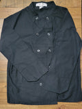 Chef Works Men’s Black Double Breasted Chef Coat Jacket Size XL Long Sleeve