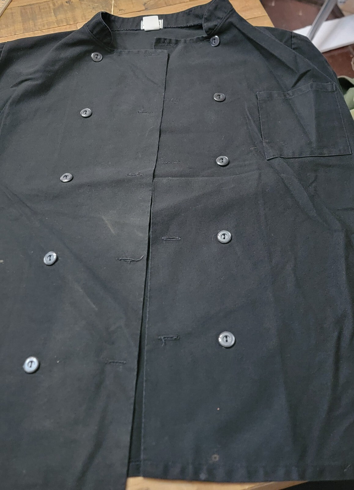 Chef Uniform Bundle Black Chef Coat Pants & Hat Dickies Fame Chef Size