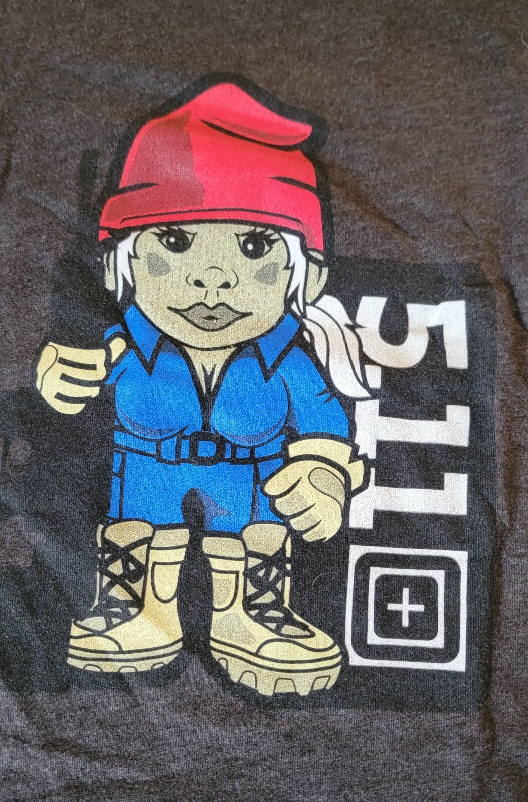 5.11 MISS TACTICAL GNOME T-SHIRT women NWT Medium M NEW charcoal