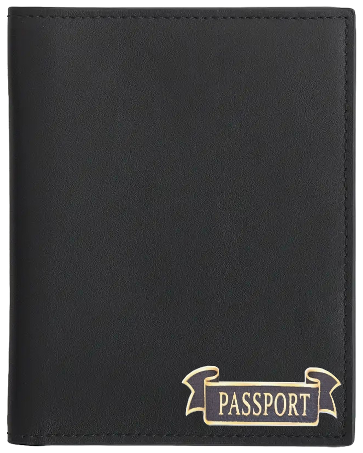 RFID Passport Holder with Passport Ribbon | Top-Grain Nappa Leather | RFID Blocking