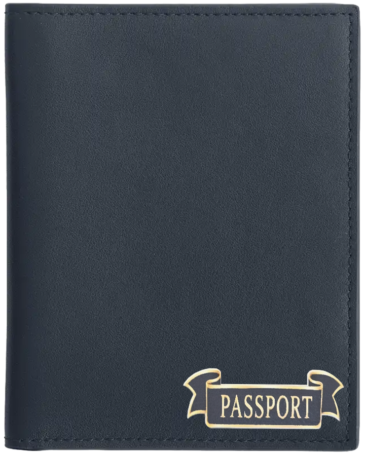 RFID Passport Holder with Passport Ribbon | Top-Grain Nappa Leather | RFID Blocking