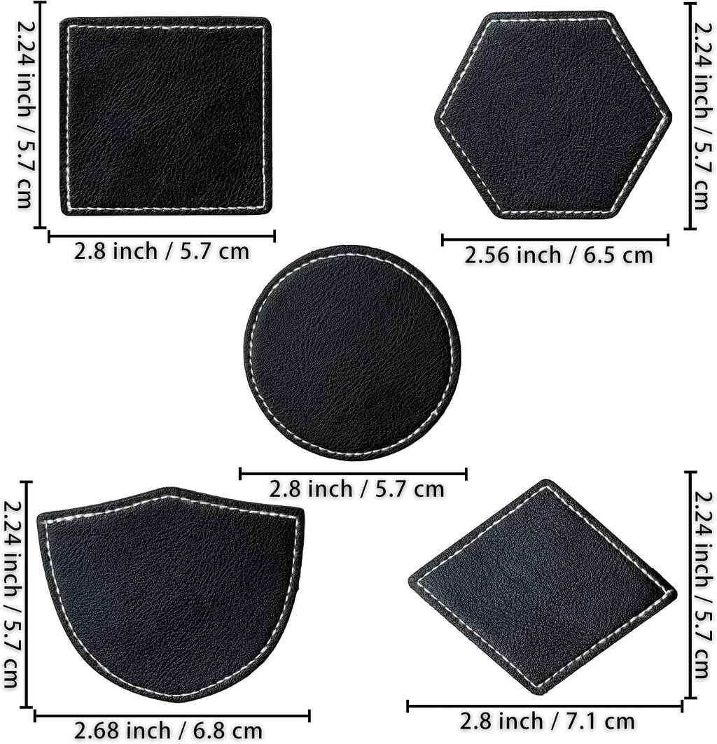 Custom UV Printed Leather Heat Press Logo for Hats Bags Apparel