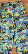 Five Star Fundamentals Aquarium Fish Chef Scrub Pants & Hat Set XS Colorful