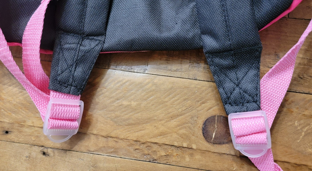 Trailmaker Pink Black Backpack School Travel Book Bag NWT