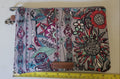 Sakroots Metro Tote Zip Pouch Floral Owl Boho Print Multicolor 9x6