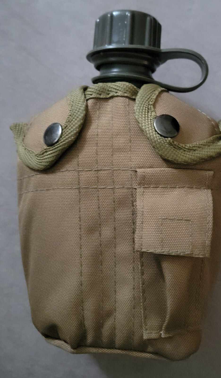 MIL-TEC 1QT Canteen Water Bottle w/ Pouch Carrier Tan Military Tactical