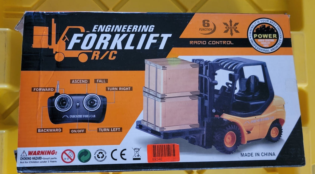 RC Engineering Forklift Toy 6 Function Radio Control 40MHz No. B039 w/ Box
