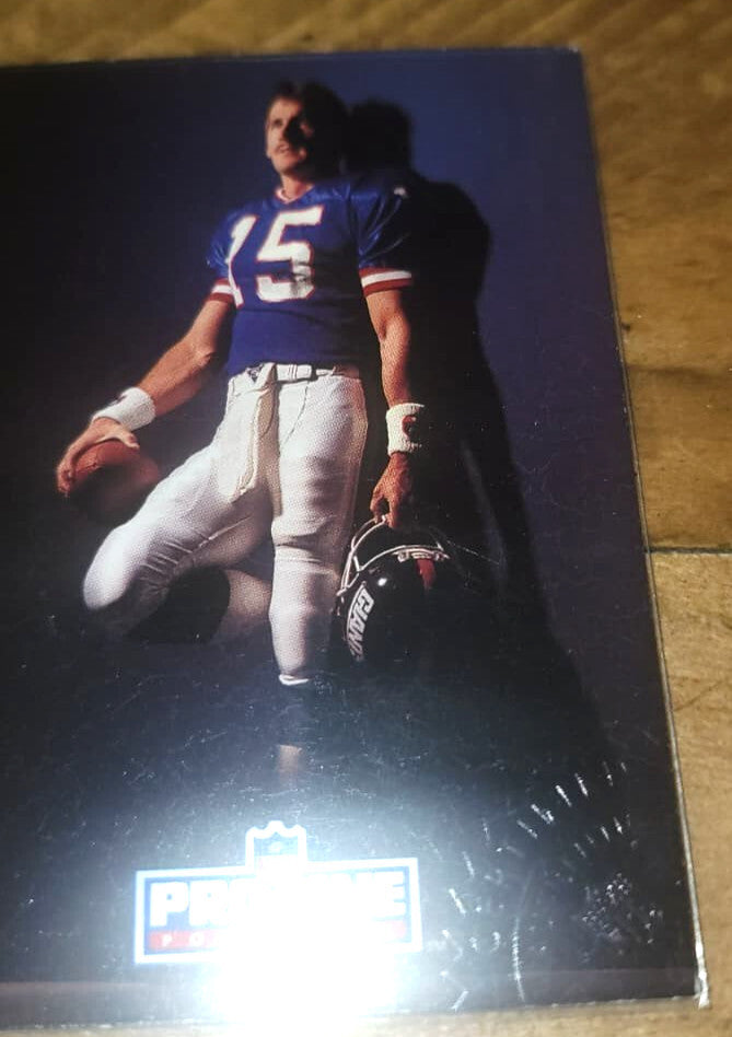 Jeff Hostetler Signed 1991 Pro Line Portraits NFL Card Auto #15 Embossed Seal