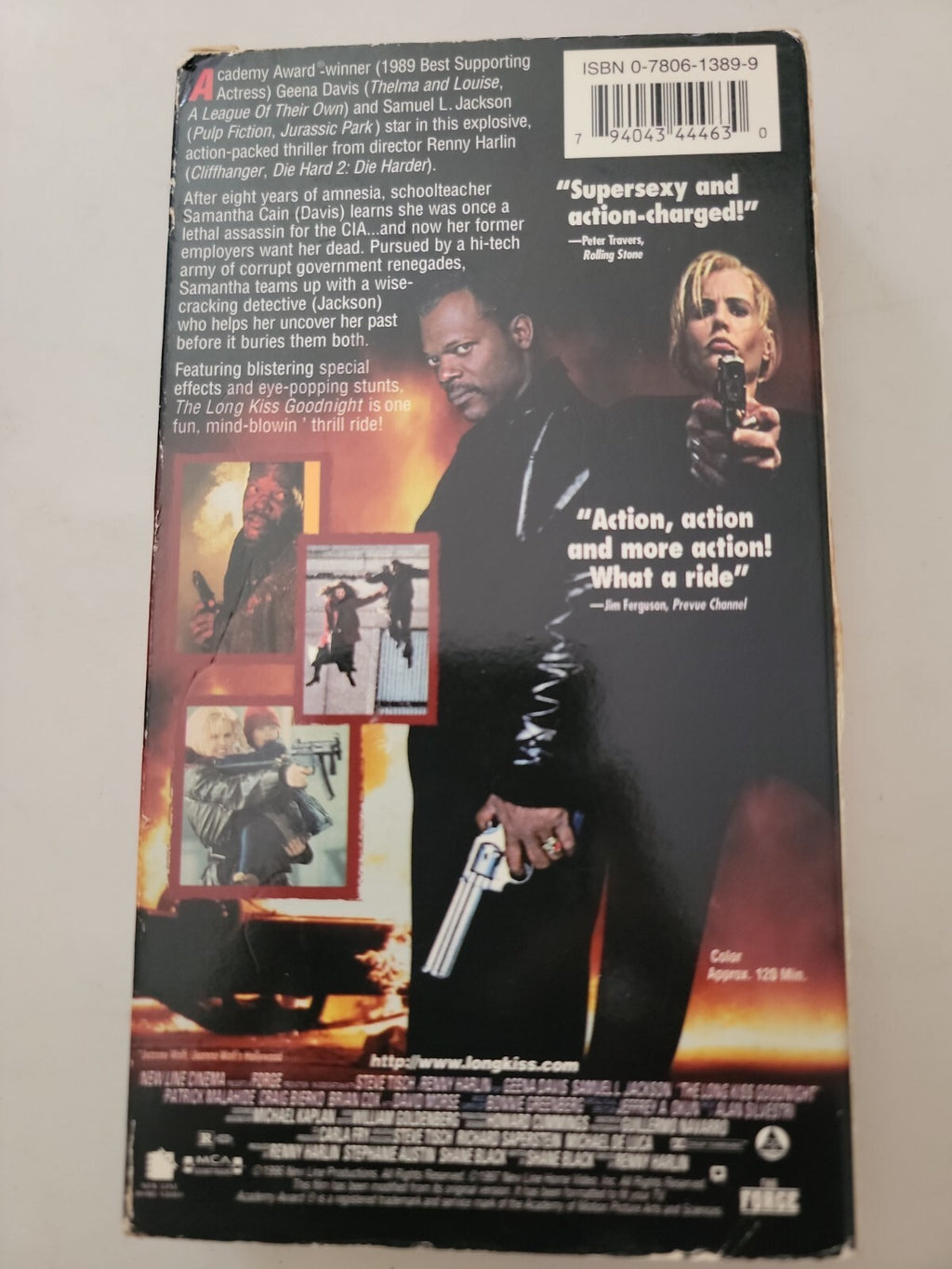 The Long Kiss Goodnight (VHS, 1997) Geena Davis