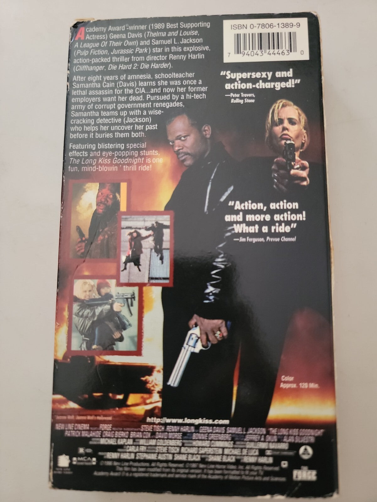 The Long Kiss Goodnight (VHS, 1997) Geena Davis