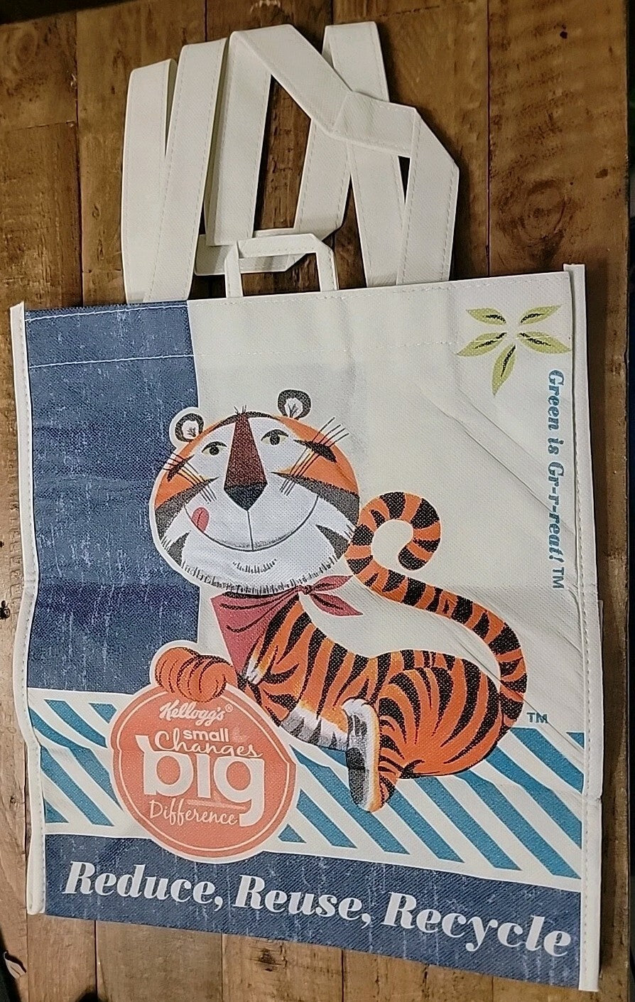 Kellogg’s Tony the Tiger Reusable Tote Bags Eco Grocery Set of 2