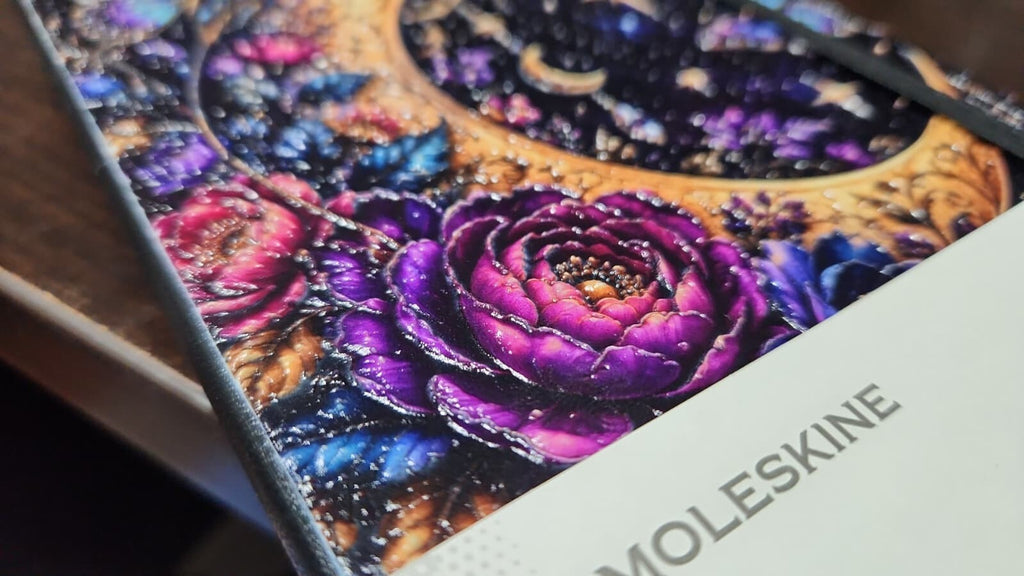 Moleskine Journal – Stunning 3D UV Printed Celestial Moon & Butterfly Design