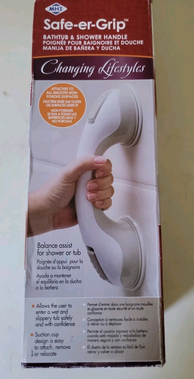 MHI Safe-er-Grip Bathtub & Shower Handle – Model 40524