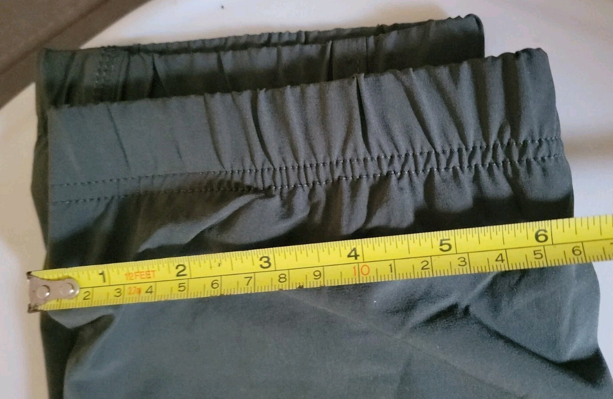 Eddie Bauer Womens 8 Fleece Lined Pull On Pants Black Stretch Hiking Outdoor