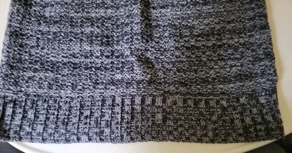 American Eagle Womens S Fair Isle Sweater Wool Mohair Blend Gray Multicolor