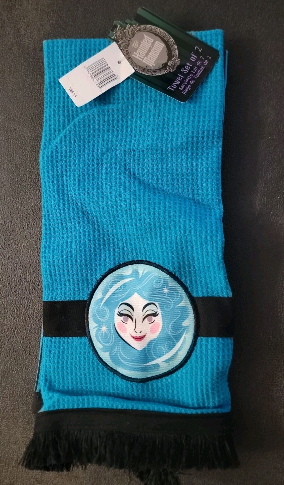 Disney The Haunted Mansion Madame Leota Kitchen Towel Set of 2 NWT Halloween