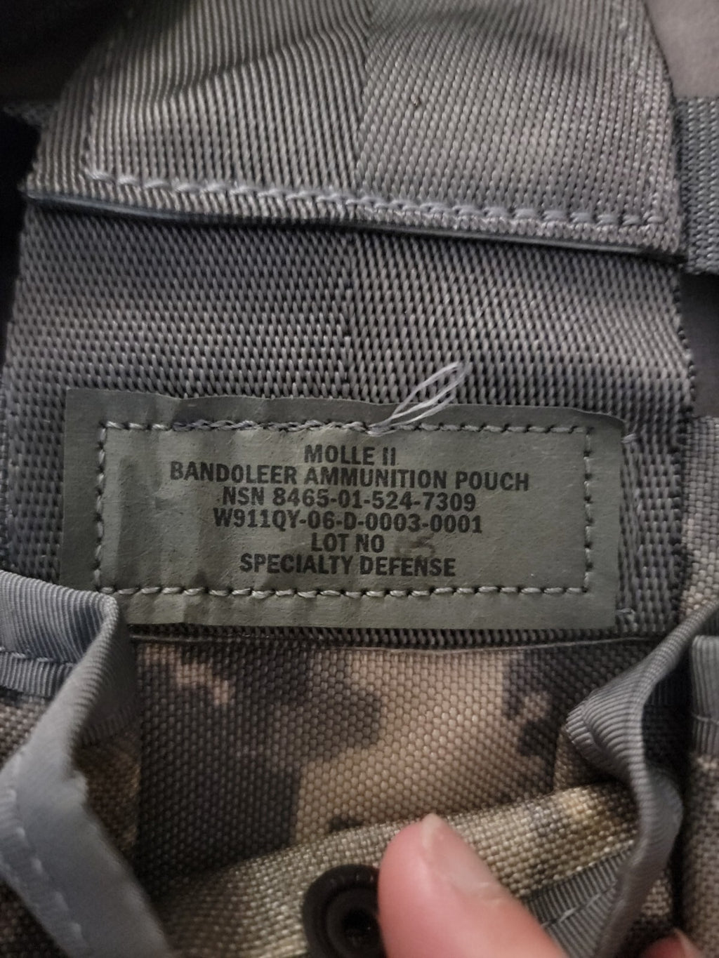 USGI MOLLE II Bandoleer Ammunition Pouch ACU UCP 6 Mag NSN 8465-01-524-7309