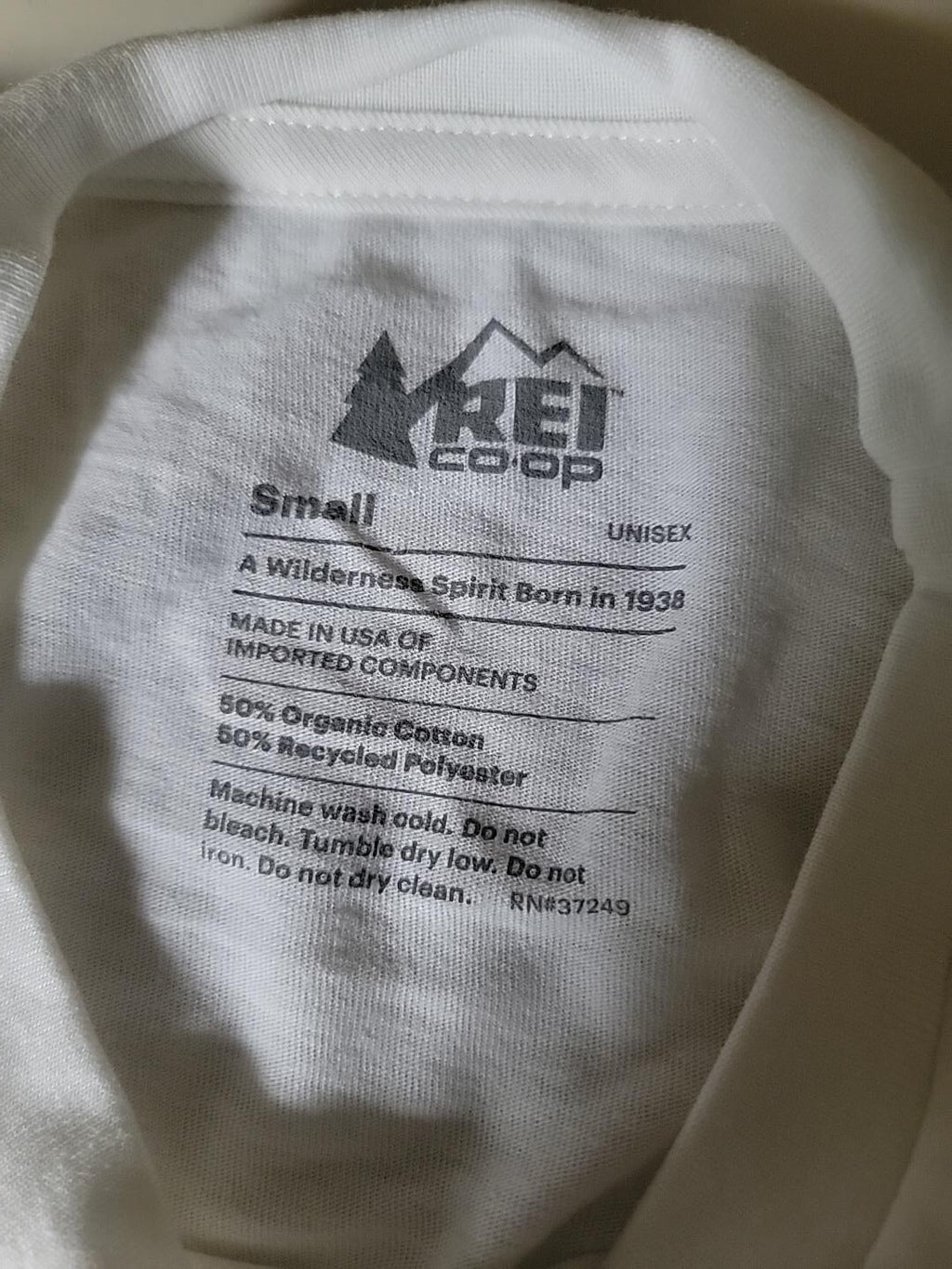 REI Co-op Outside With Pride T-Shirt Unisex Small Dusty White NWT