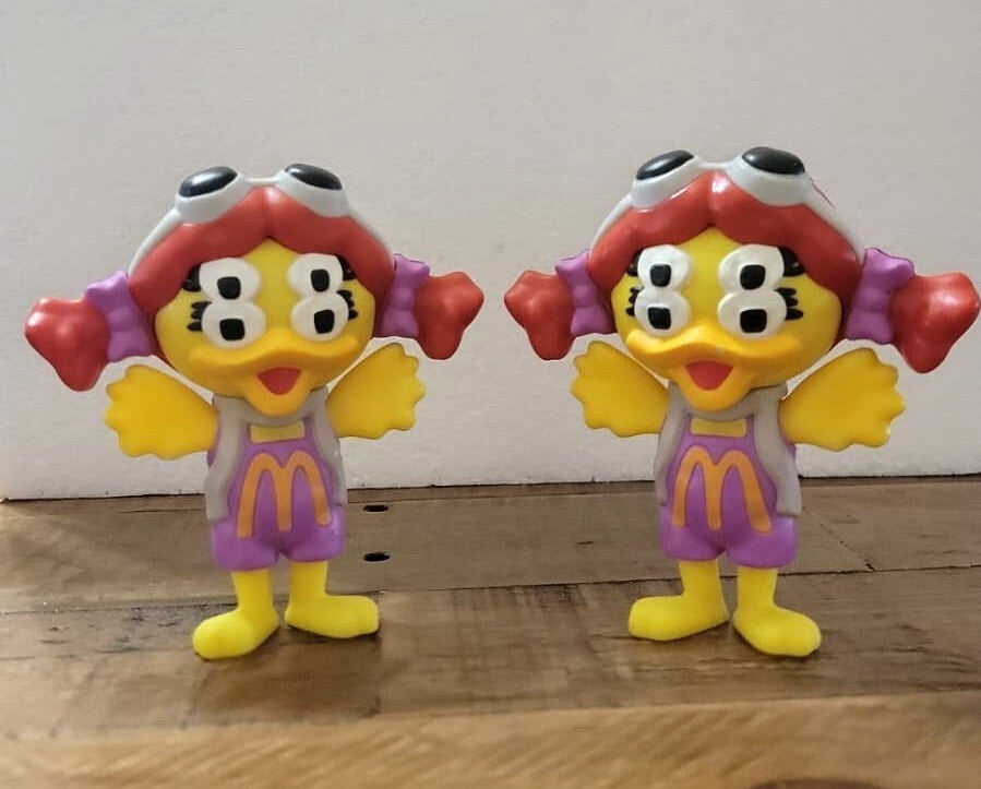 McDonalds Toys Lot Grimace Hamburglar 2-Birdie Figures Kids Meal Vintage