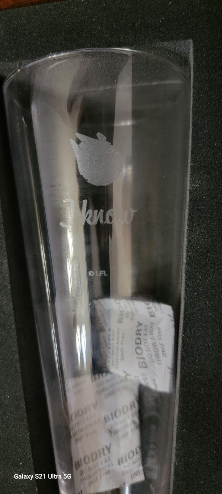 Disney Star Wars Han Solo Princess Leia Beverage Gift Set Cup Glass Picnic Time