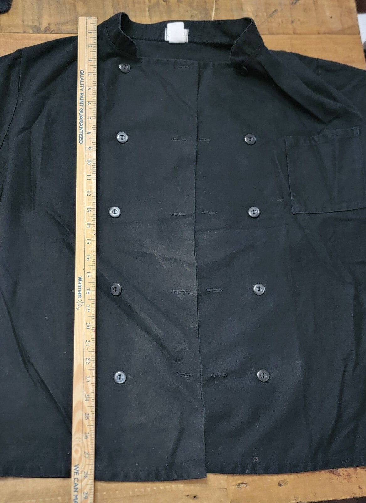 Chef Uniform Bundle Black Chef Coat Pants & Hat Dickies Fame Chef Size