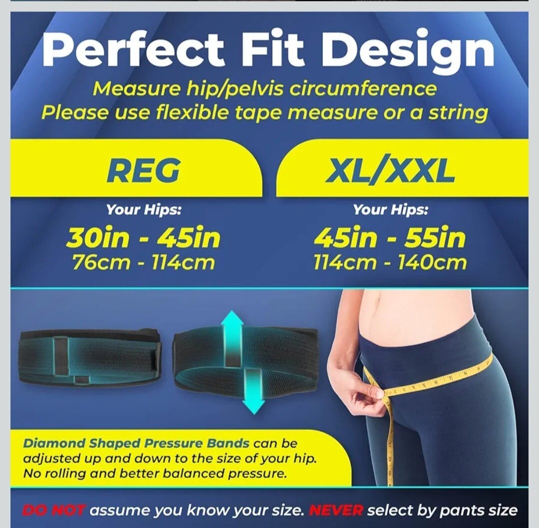 Sparthos Hip Brace XL Sciatica Pain Relief Support Belt Adjustable