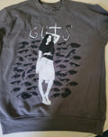 Olivia Rodrigo GUTS Sweatshirt Women’s M Gray Graphic Crewneck Stars 2024